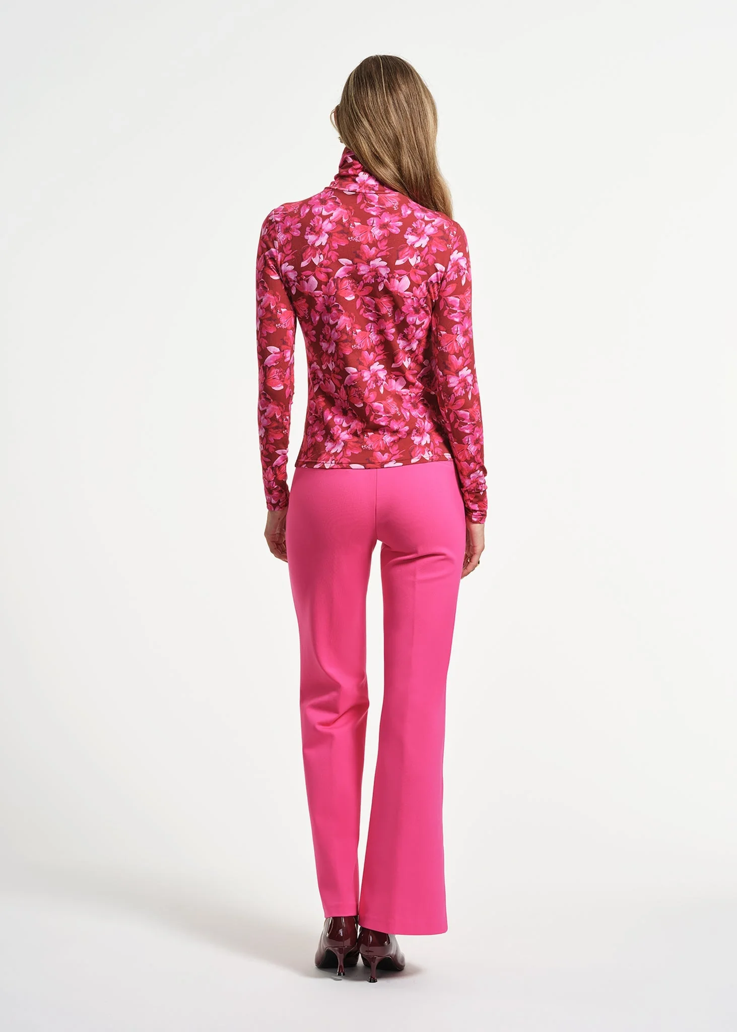 Long Sleeve Layering Mock Neck Top - Image 3