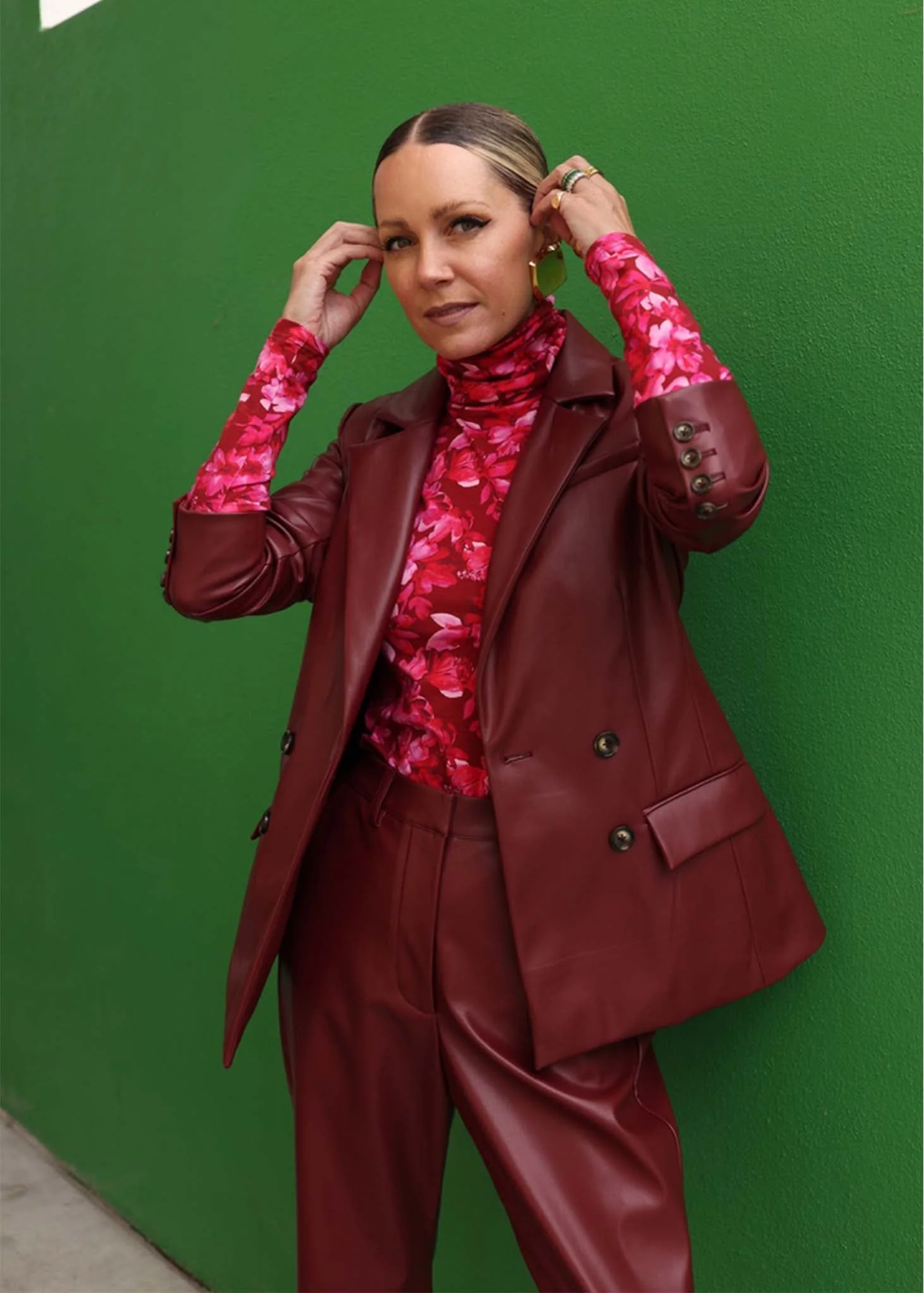 Long Sleeve Layering Mock Neck Top - Image 4