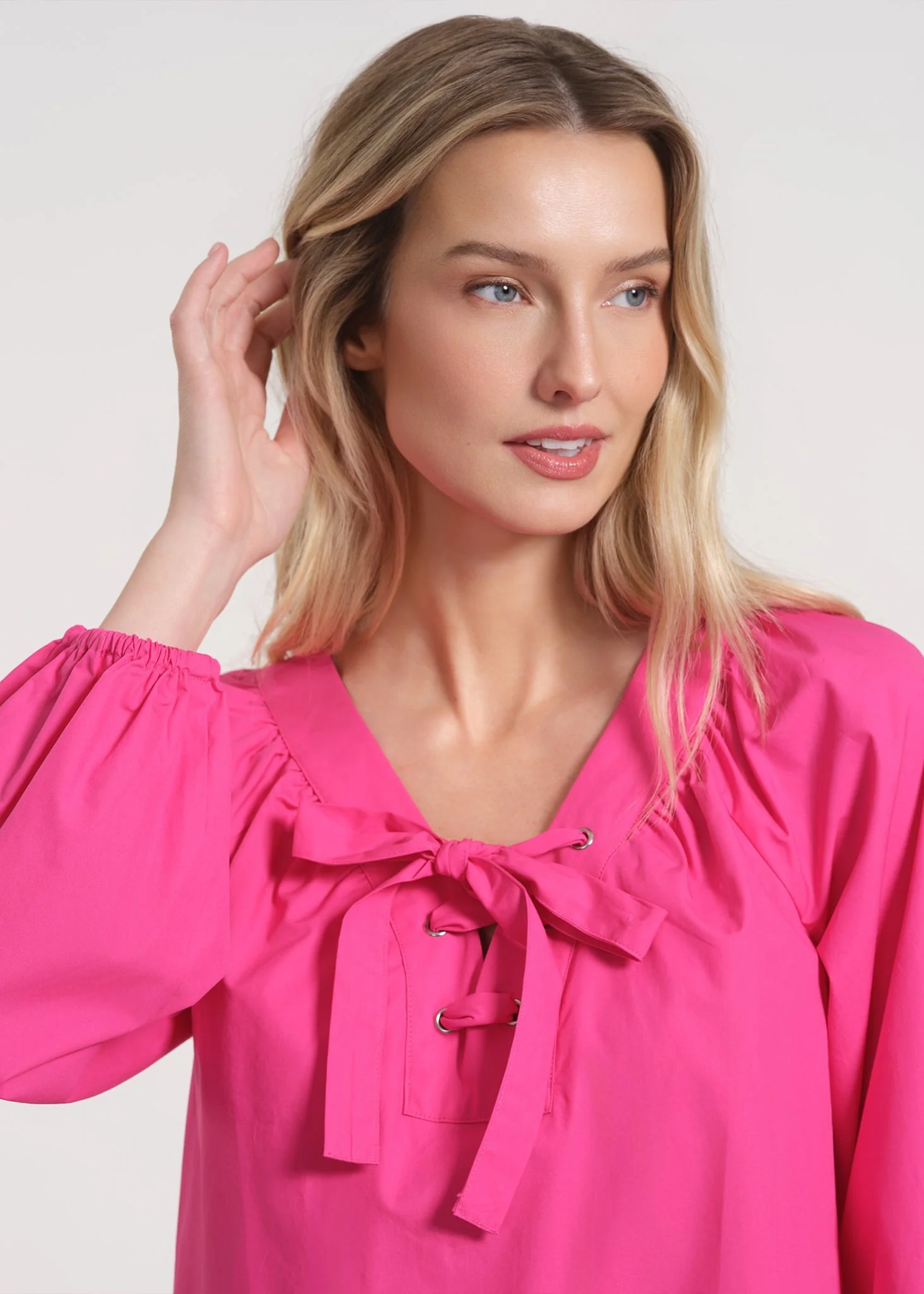 Raglan Dress with Balloon Sleeves - Image 4