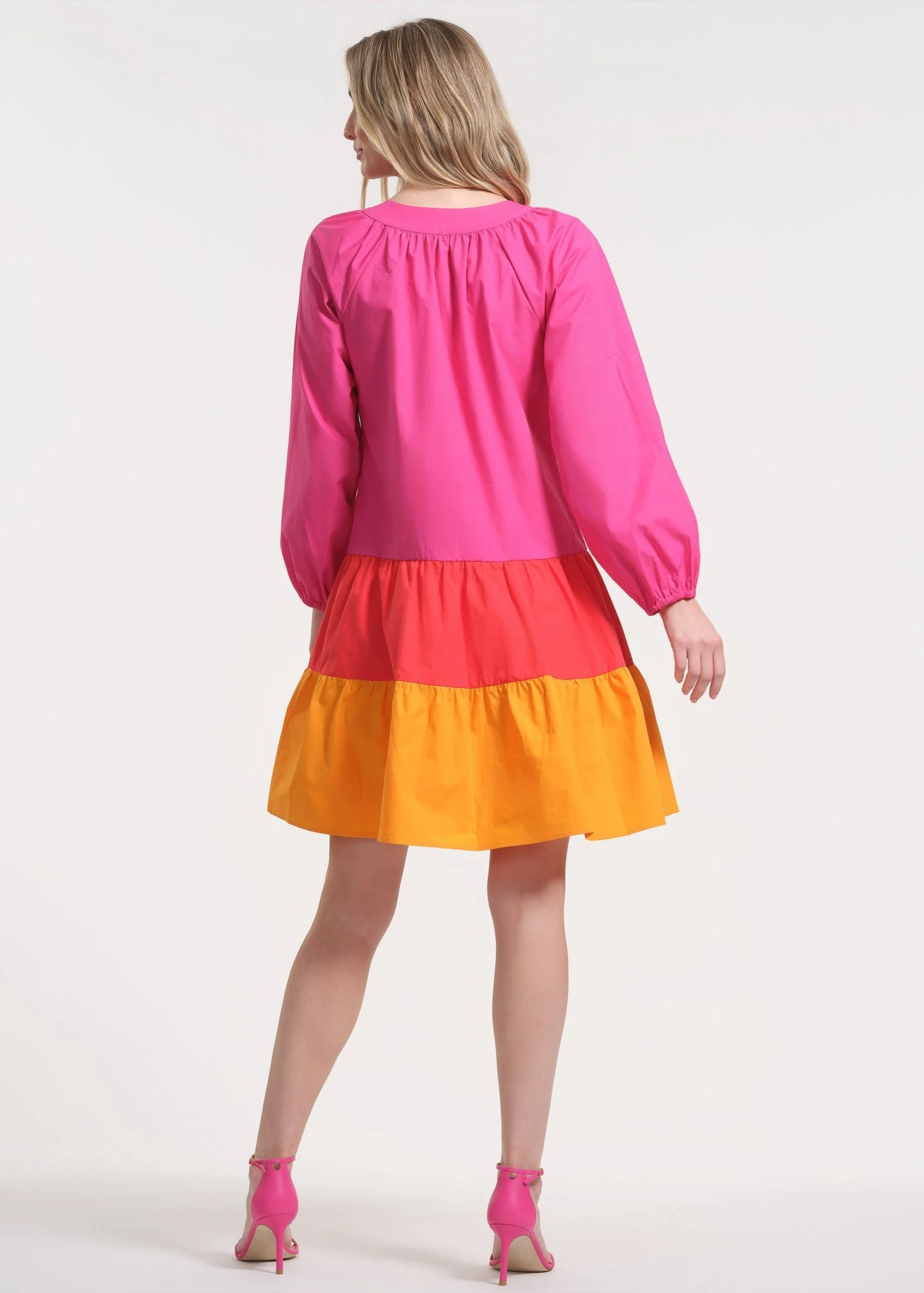 Raglan Dress with Balloon Sleeves - Image 5
