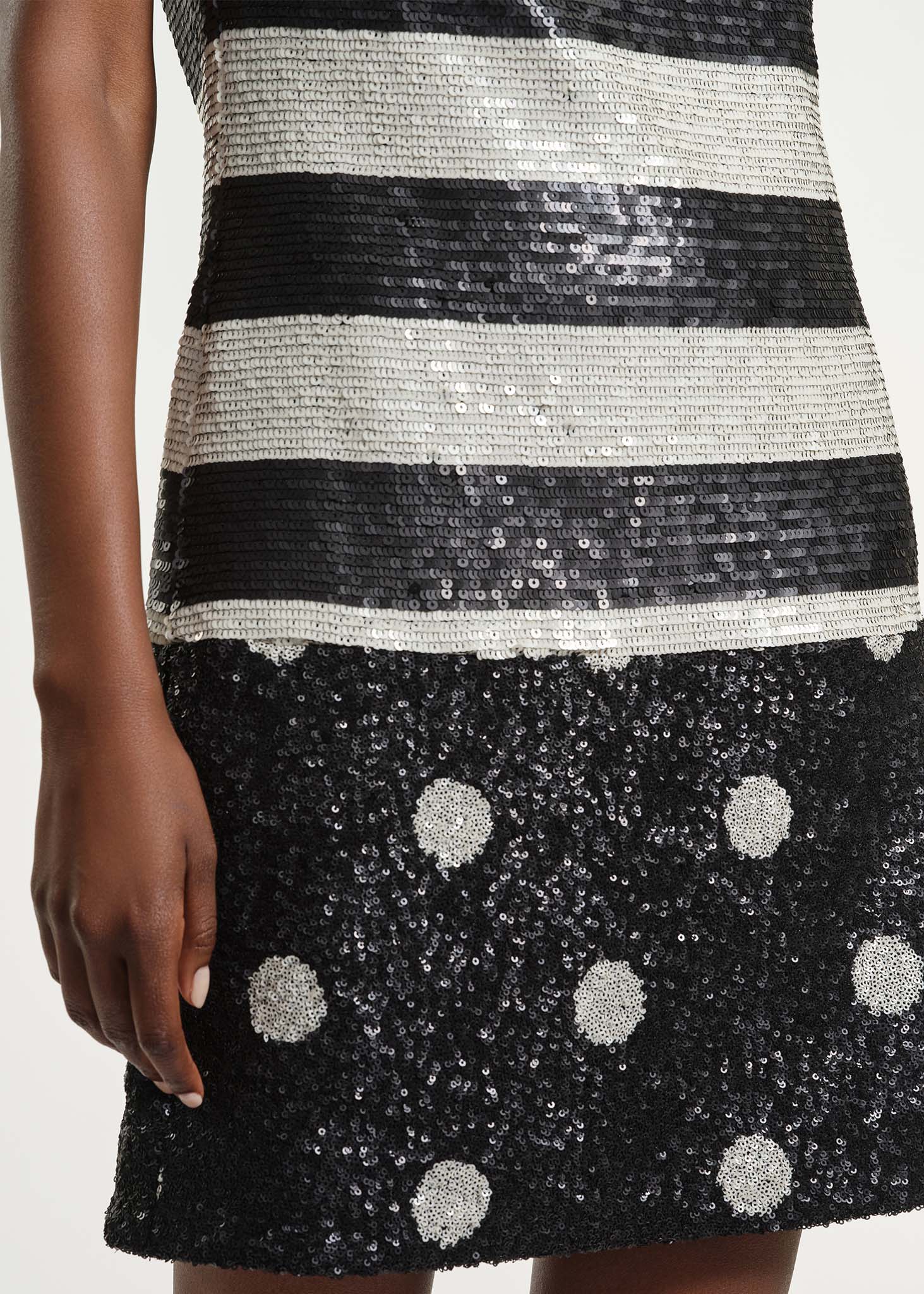 Sequin Polkadot Shift Dress - Image 4