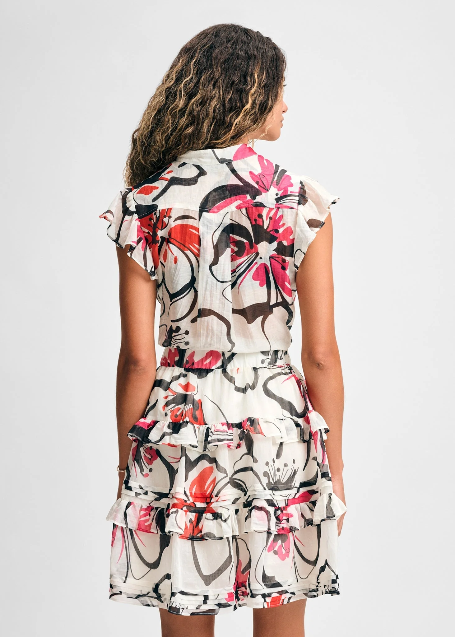 Sleeveless Ruffle Blouse - Image 3