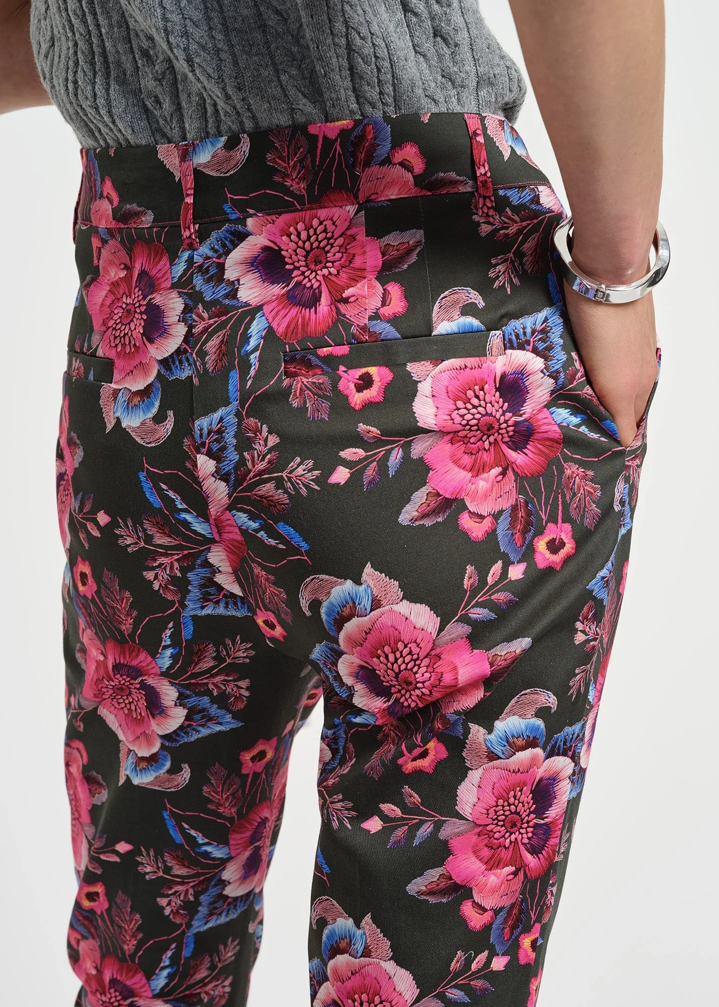 Slim Sateen Ankle Pant - Image 3